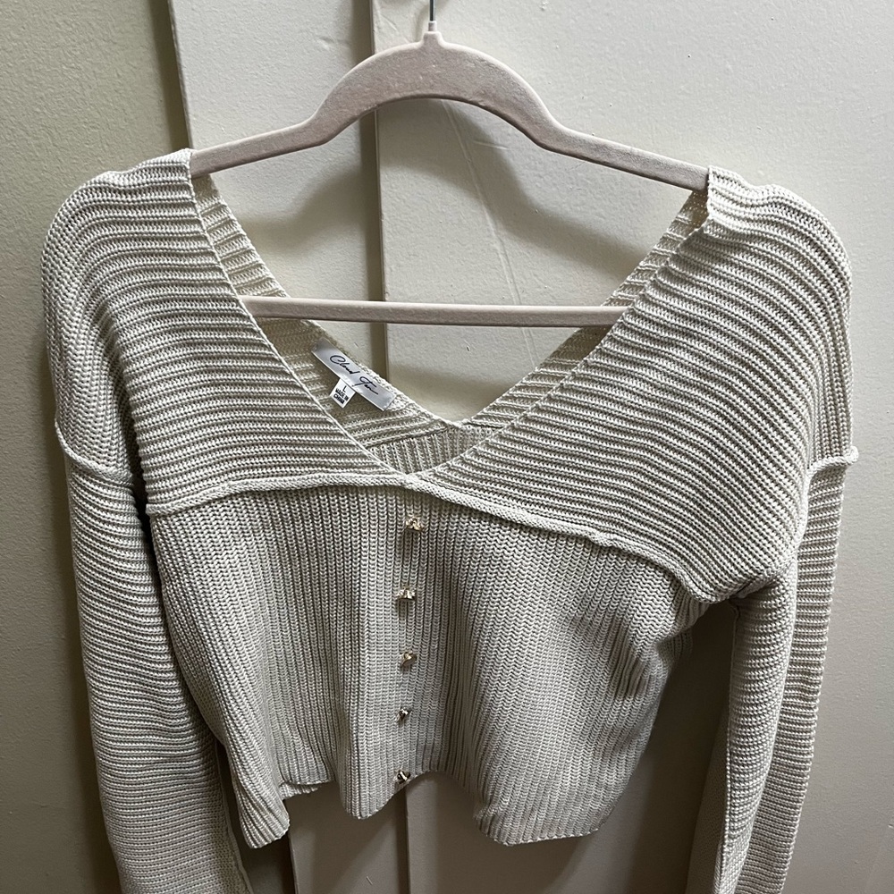 Beige crop top